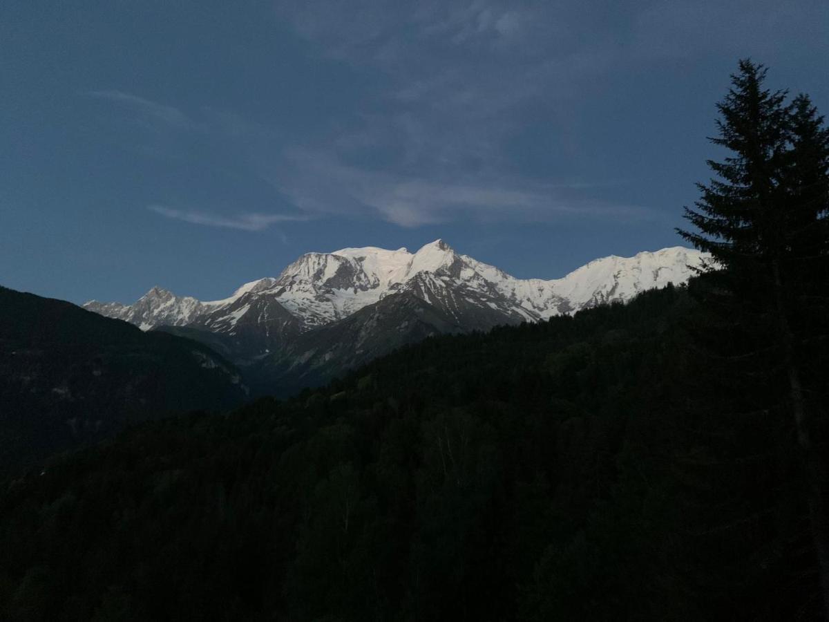 Studio Turquoise Quartier Grattague Vue Montblanc Saint-Gervais-les-Bains Exterior foto