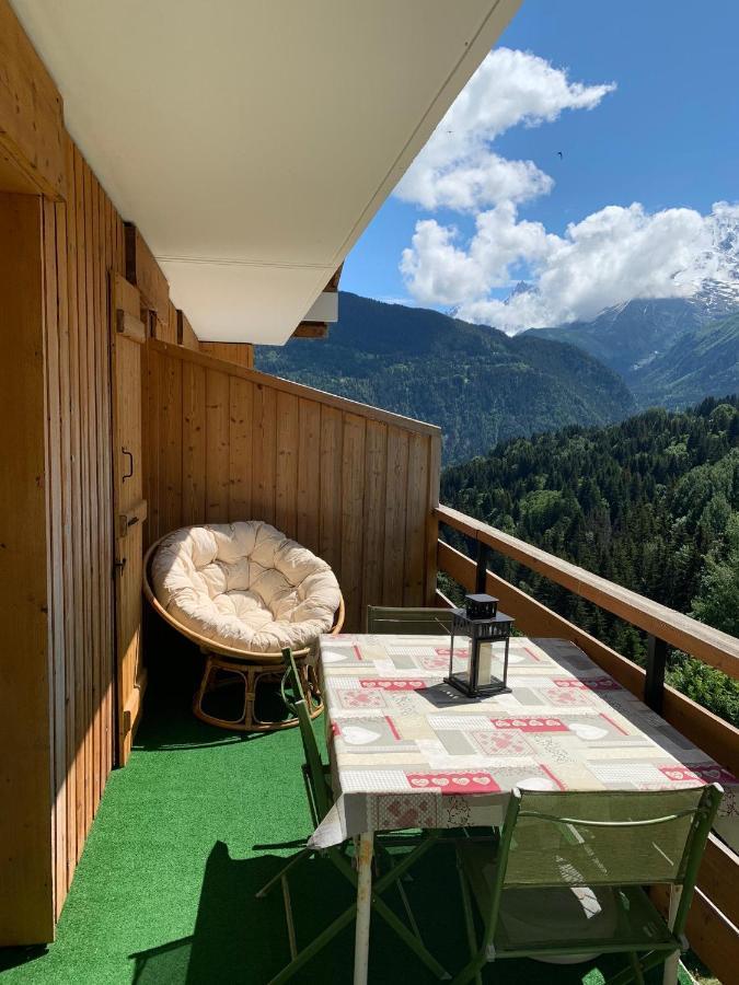 Studio Turquoise Quartier Grattague Vue Montblanc Saint-Gervais-les-Bains Exterior foto
