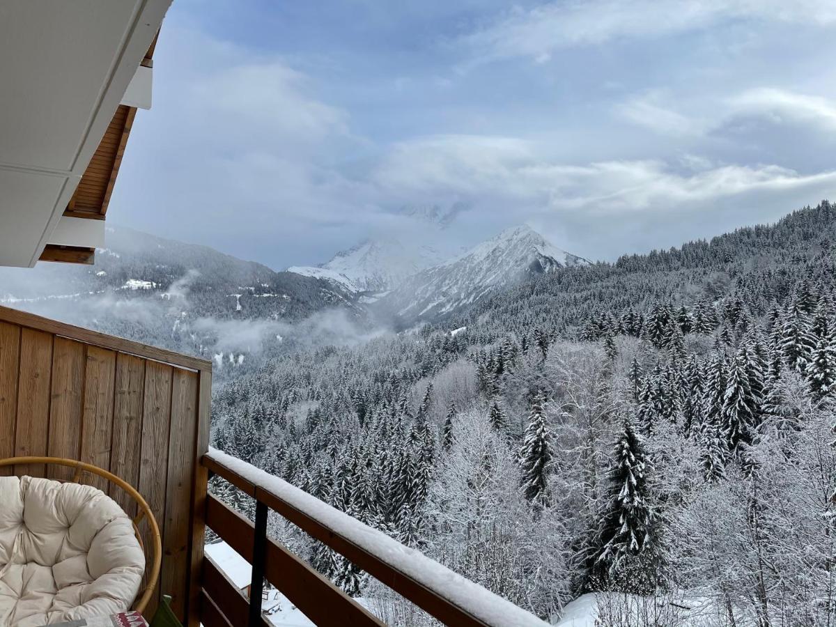 Studio Turquoise Quartier Grattague Vue Montblanc Saint-Gervais-les-Bains Exterior foto