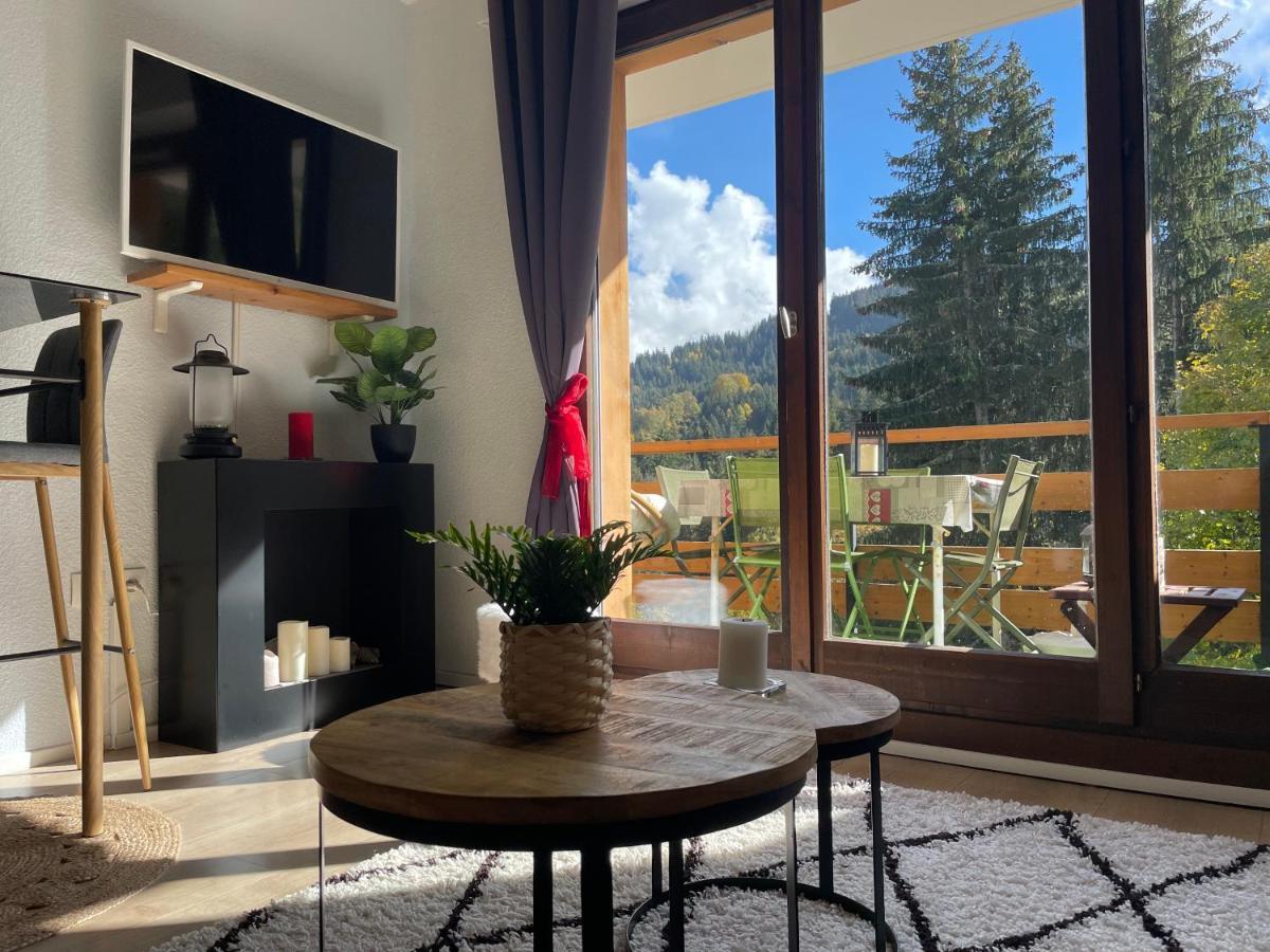 Studio Turquoise Quartier Grattague Vue Montblanc Saint-Gervais-les-Bains Exterior foto