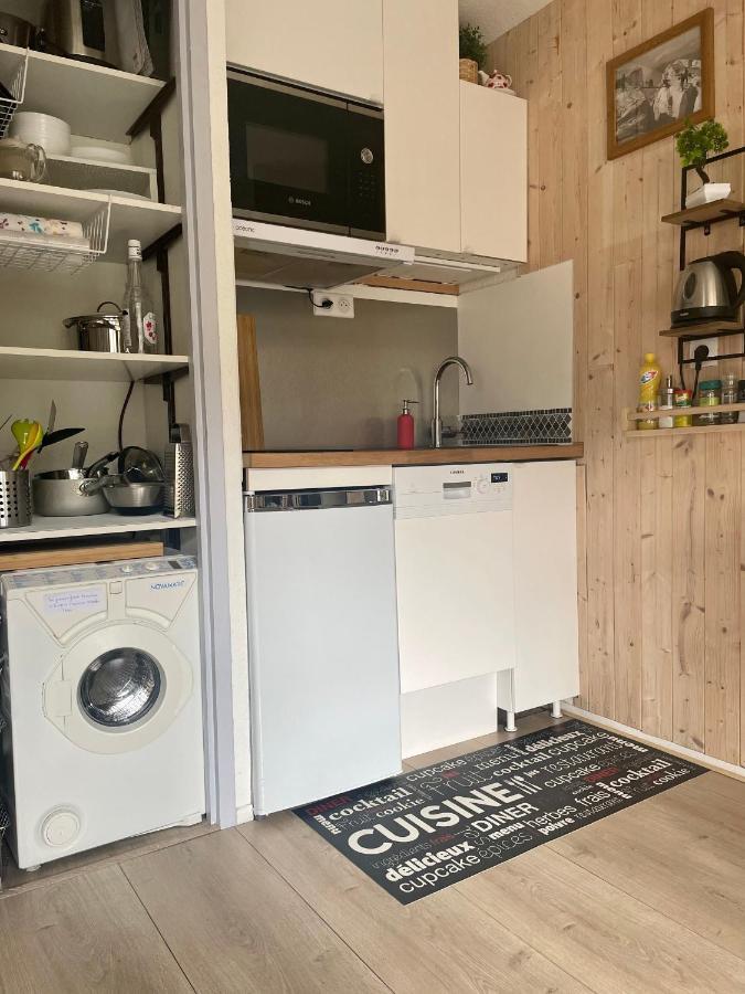 Studio Turquoise Quartier Grattague Vue Montblanc Saint-Gervais-les-Bains Exterior foto